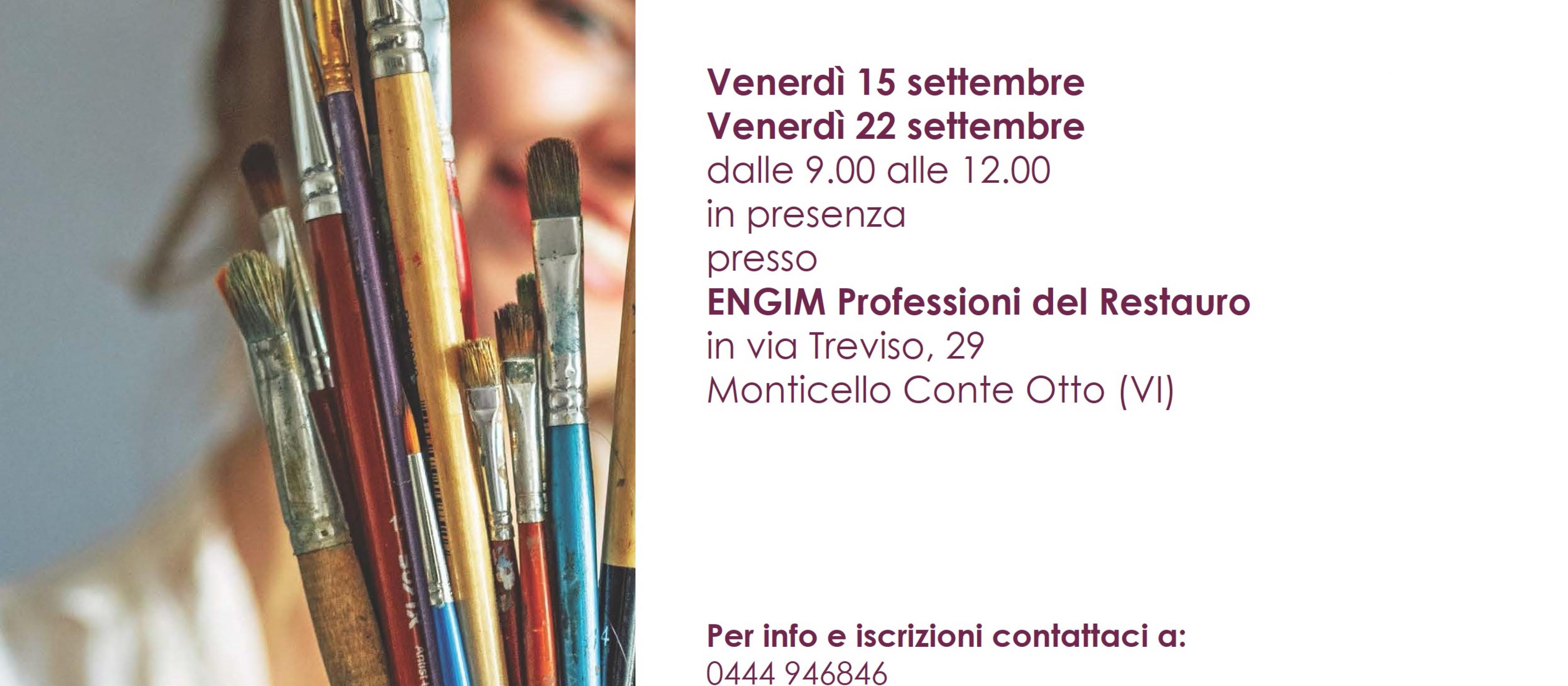 Laboratori formativi gratuiti scuola del Restauro ENGIM Vicenza
