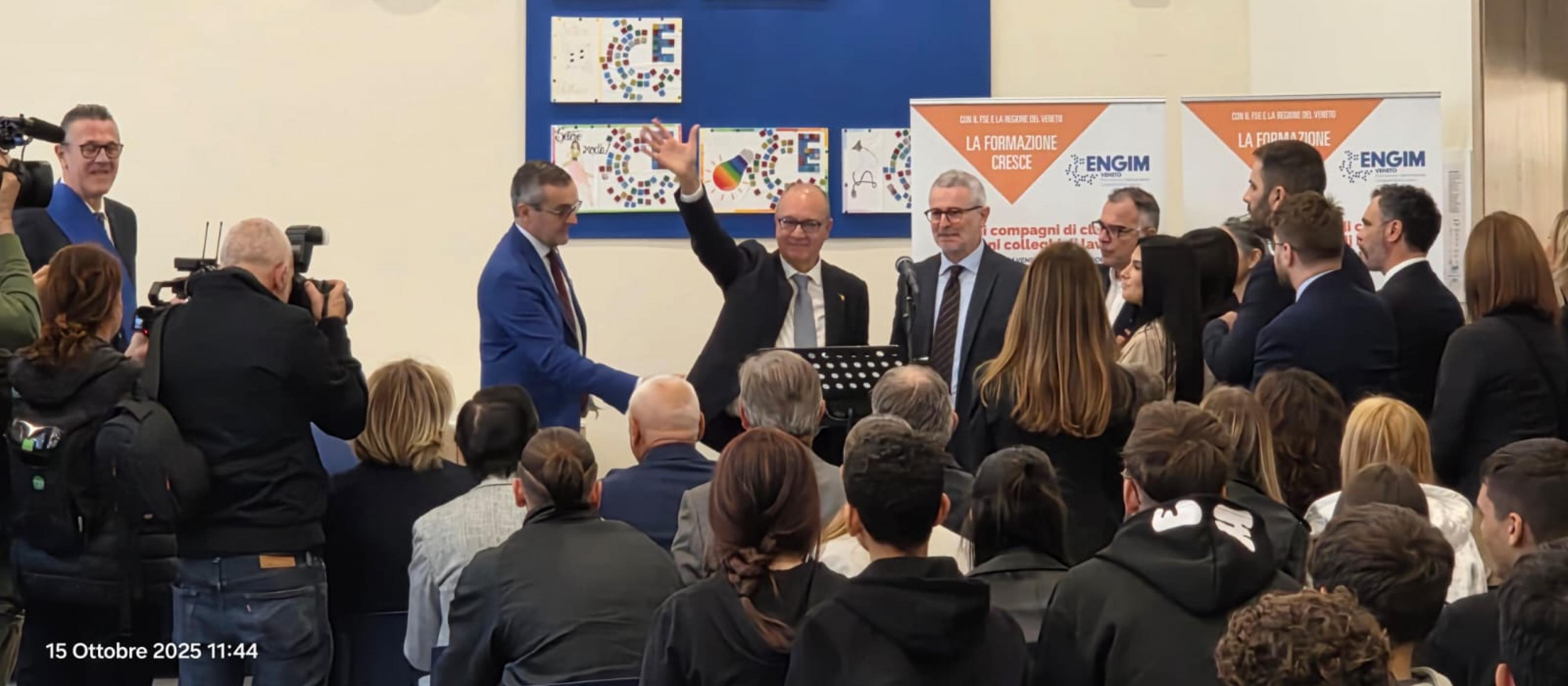 Valditara all'ENGIM di Treviso